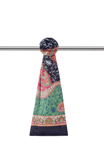 شال ناعم بنمط شال أسود 