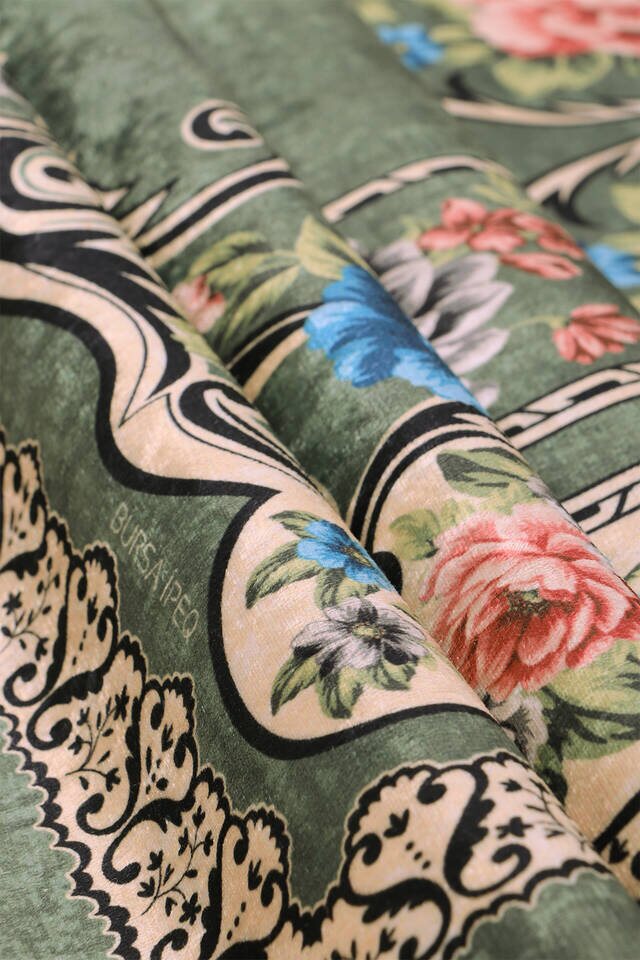 سجادة صلاة المخمل الأخضر - 2