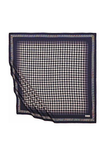 مسحوق أزرق كحلي Crowbar Silk وشاح مربع 