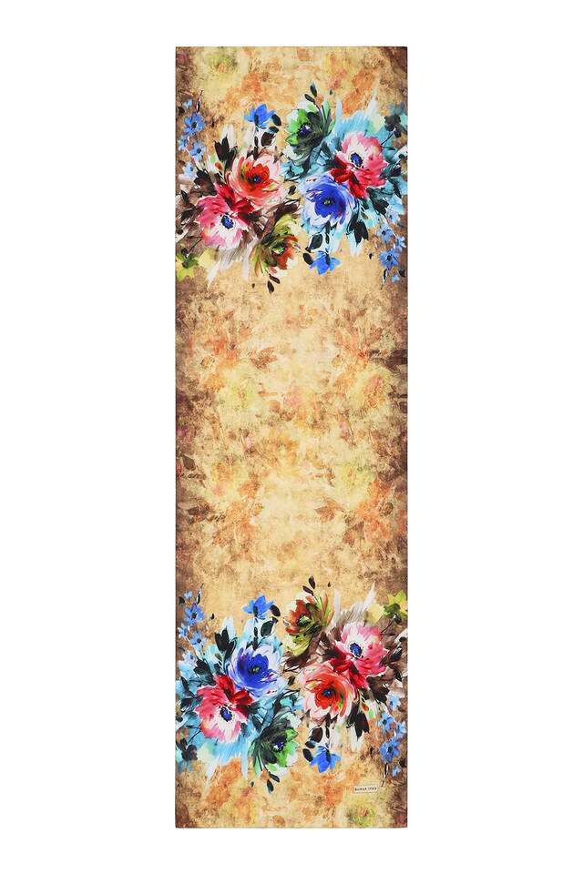 زهرة صفراء حريري الفولار - 4