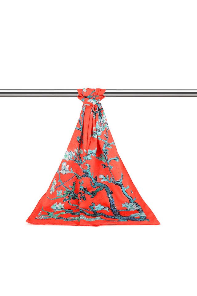 فولارد حريري بزهر اللوز وعباد الشمس - 3