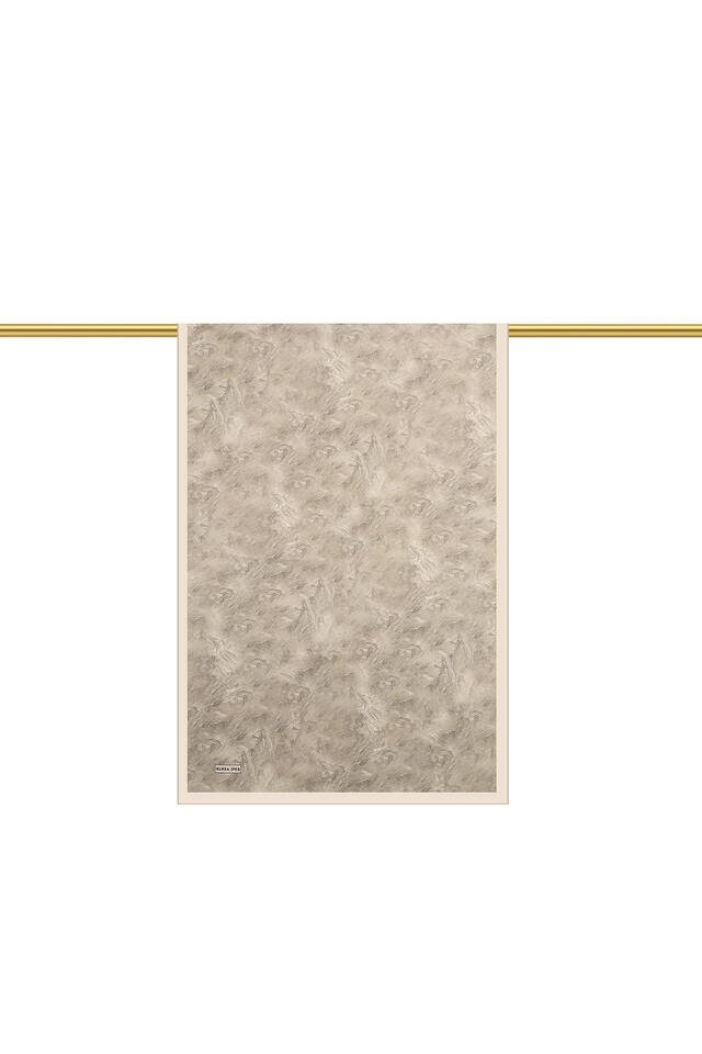 وشاح حريري بنمط فرشاة من الحجر - 2