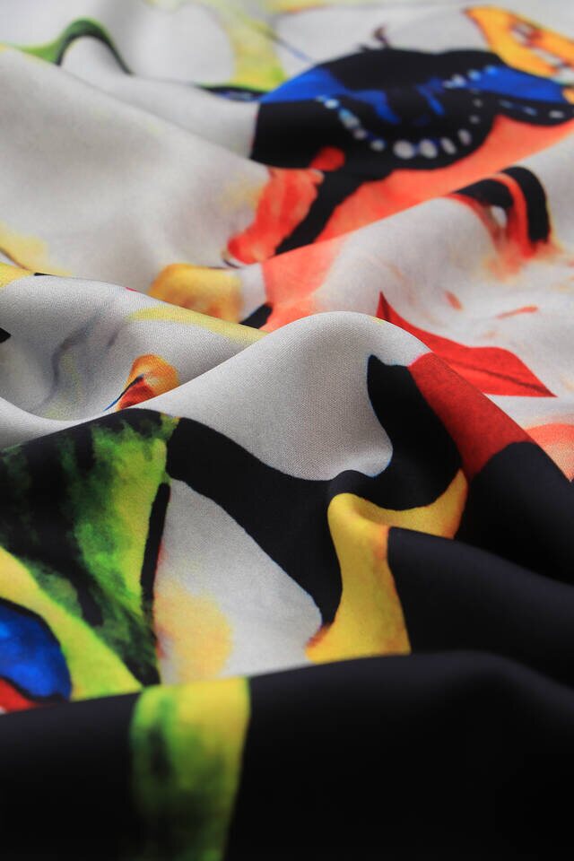 مربع جيب حريري فريدا أبيض - 3