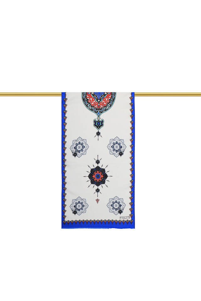 فولار حرير الفوال من ساكس سو باللون الأخضر - 2