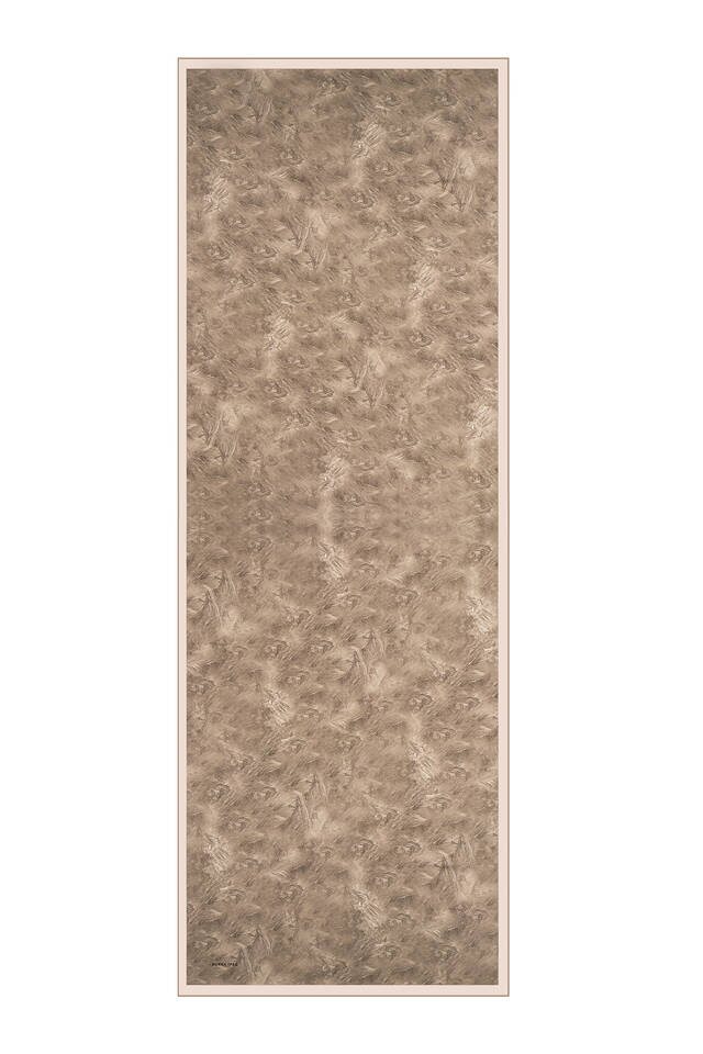 وشاح حريري بنمط فرشاة من الحجر الداكن - 4