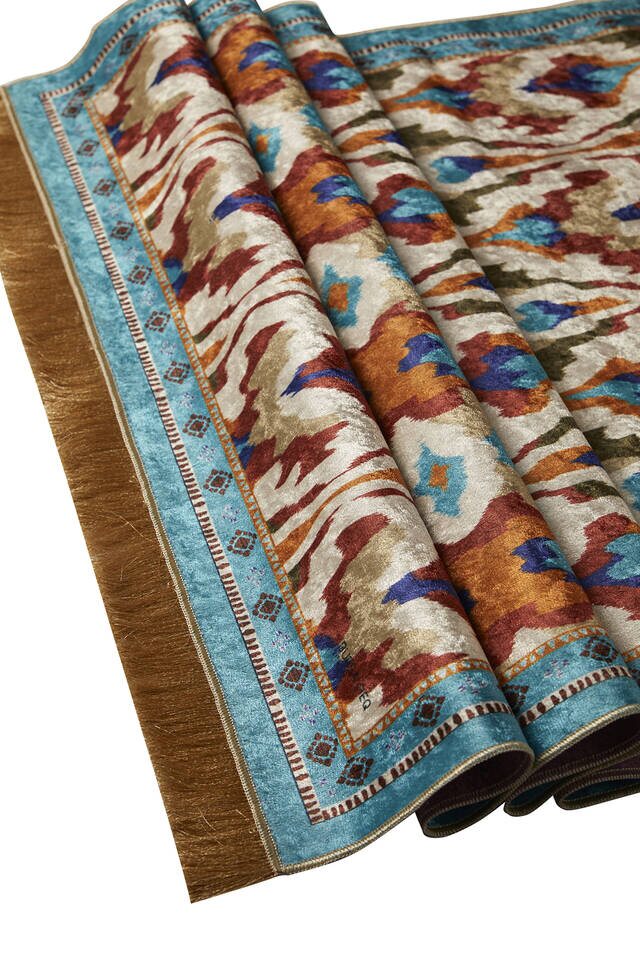 سجادة صلاة من المخمل الأخضر المائي - 3