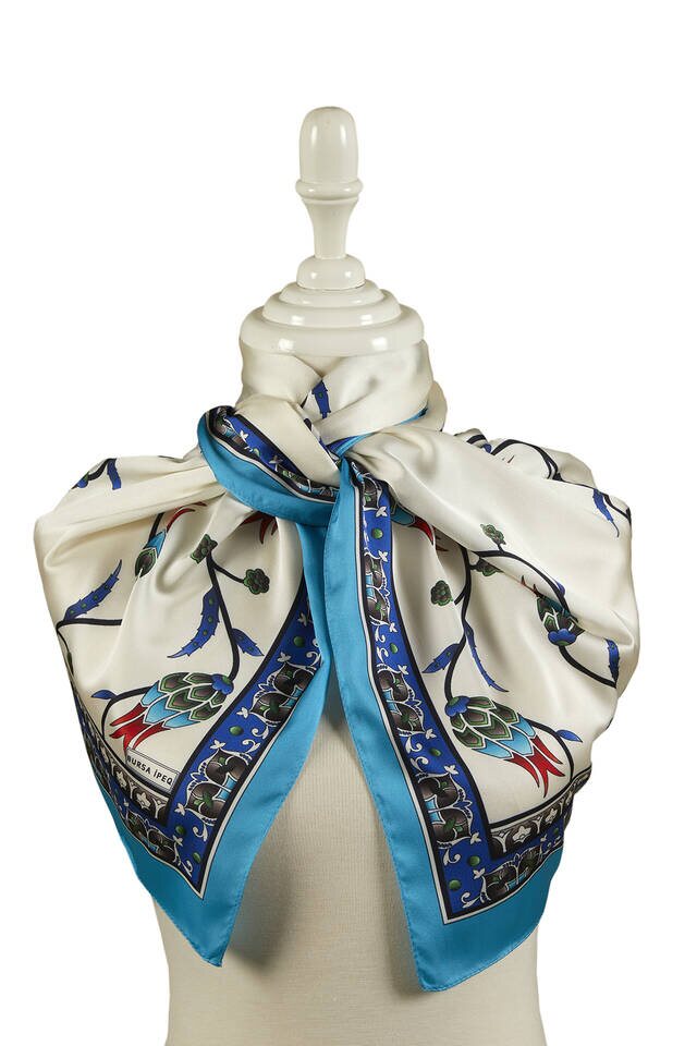 الفيروز زاكس رو توليب فولارد واسع حريري - 2