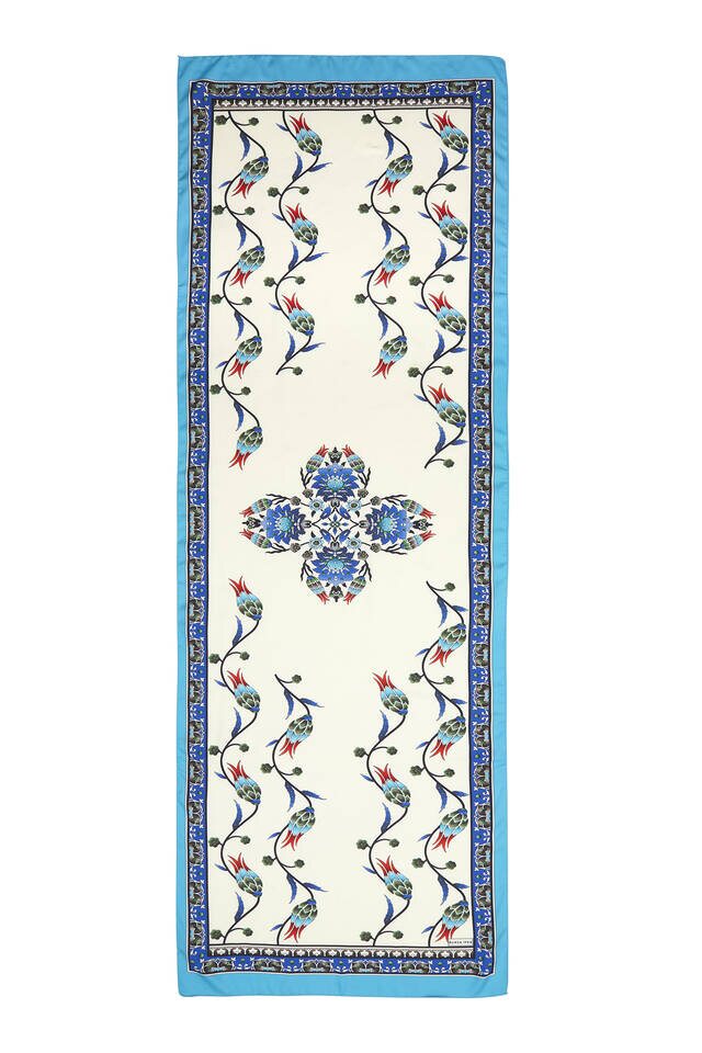 الفيروز زاكس رو توليب فولارد واسع حريري - 4