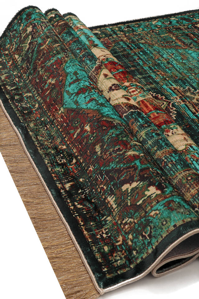 سجادة صلاة سجادة من الخيزران الأخضر - 3