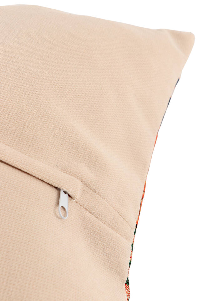 وسادة رمي نسيج نمط القط البرتقالي - 3