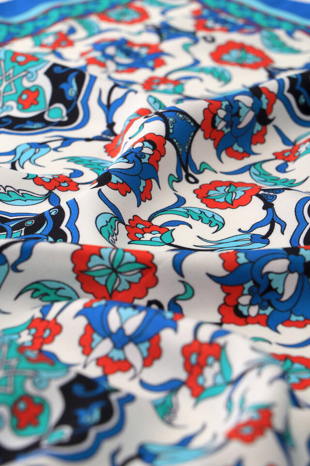 مربع جيب حريري بنمط بلاط ساكس - 3