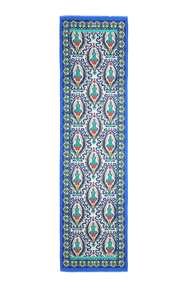 ساكس جرين فولارد حرير توليب فوال كبير - 4