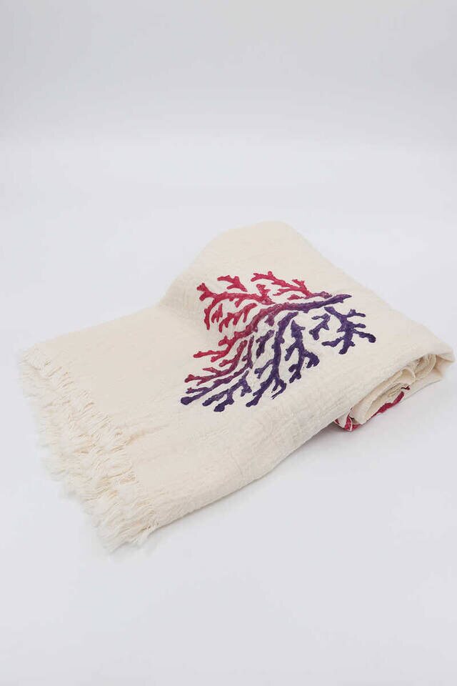 بيربل بلوم ستون طباعة متدرجة مرجان بيشتيمال - Bursa İpek