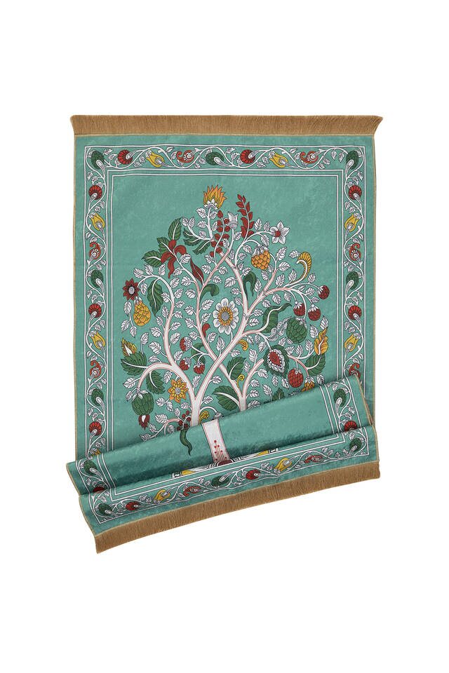 سجادة صلاة المخمل الأخضر - 4