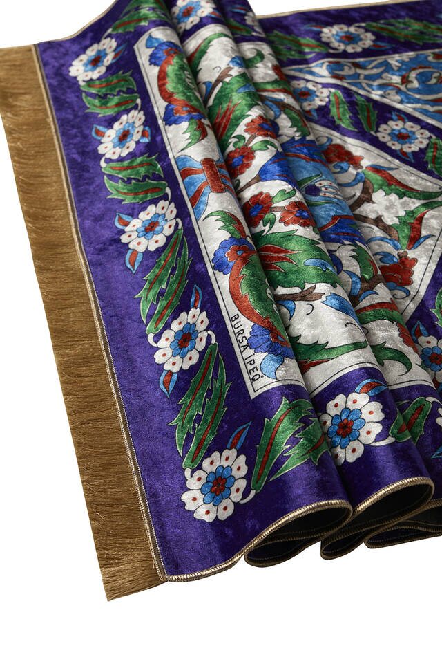 سجادة صلاة من المخمل ساكس - 3