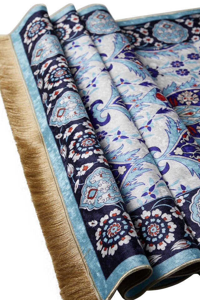 سجادة صلاة بلو فيلفيت - 3