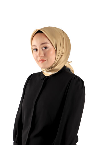 وشاح مربع الحرير موجة المياه الحدود الذهبية 