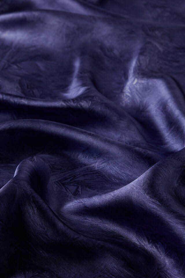 وشاح مربع الحرير الفرشاة الأرجواني - 3