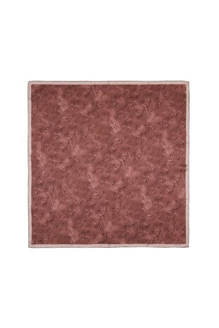 كستنائي فرشاة وشاح الحرير مربع 