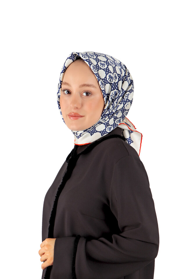 إكرو سلسلة مونوغرام حك الحرير وشاح مربع 