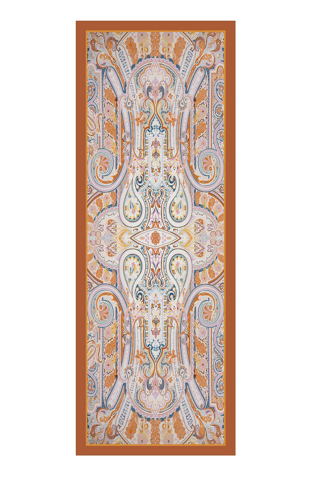 وشاح حرير تان بنمط الصحراء - 3