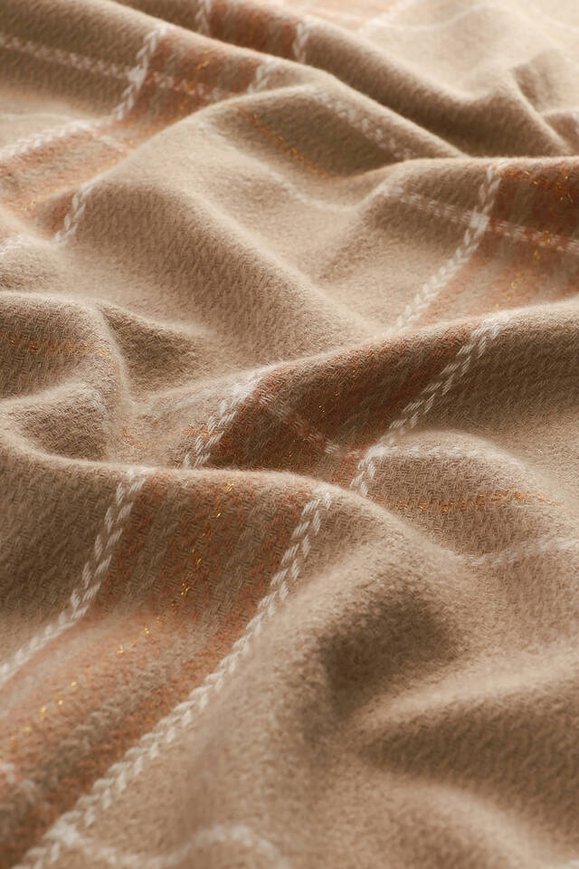 شال شتوي بنقشة القهوة الحليبية - 4