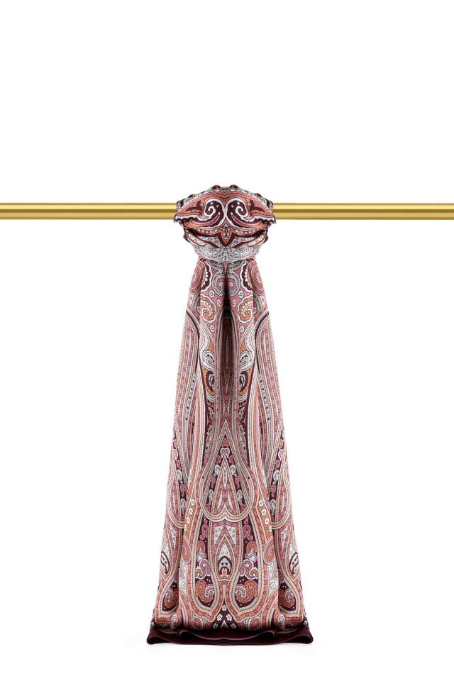 شال حرير سورا بنمط مراكش دامسون - Bursa İpek