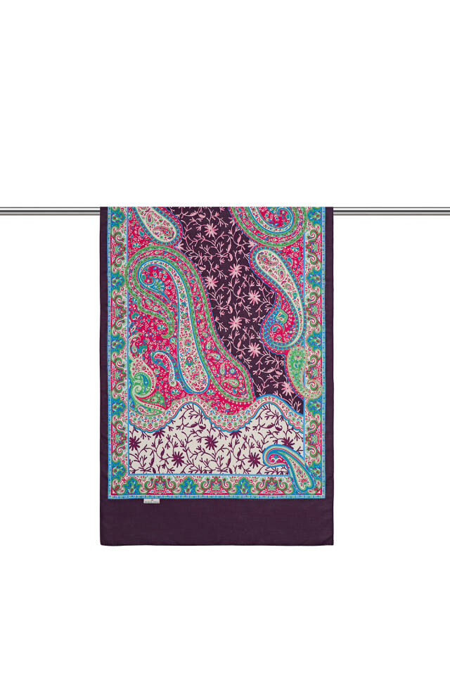 شال ناعم بنمط شال البرقوق - 2