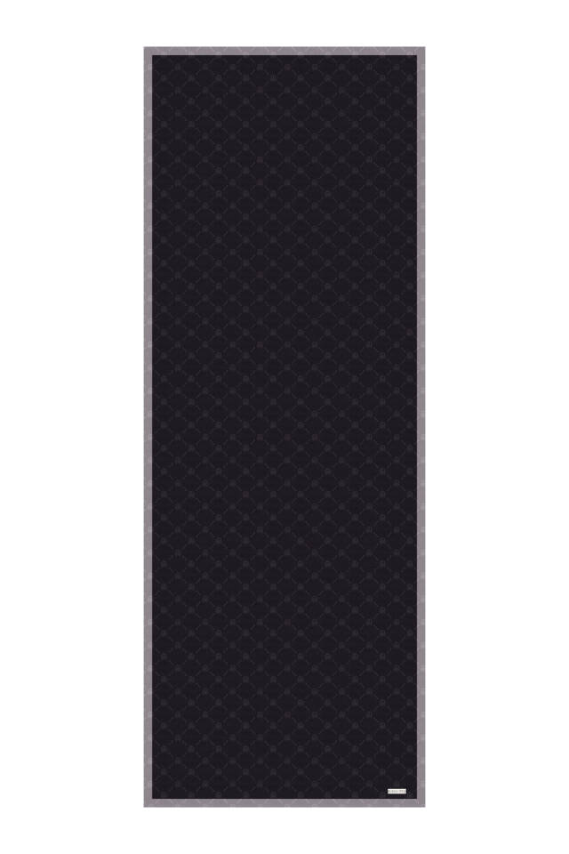 شال حريري بنمط سلسلة سوداء - 4