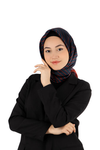 بورجوندي ديلا نمط سورا وشاح الحرير 