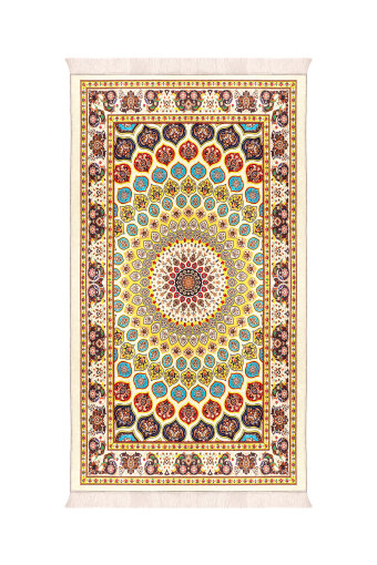 سجادة صلاة مخملية إسفنجية ذهبية 