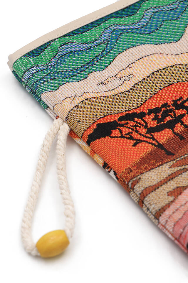 Afro Pattern Tapestry Handbag - 2