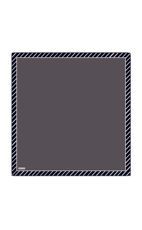 Amethyst Stripe Pattern Twill Silk Square Scarf 