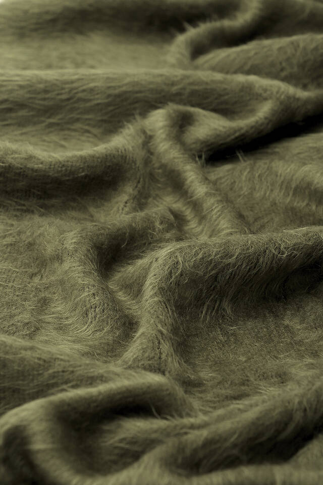 Haki Angora Şal - 4