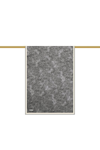 Anthracite Brush Pattern Silk Scarf 