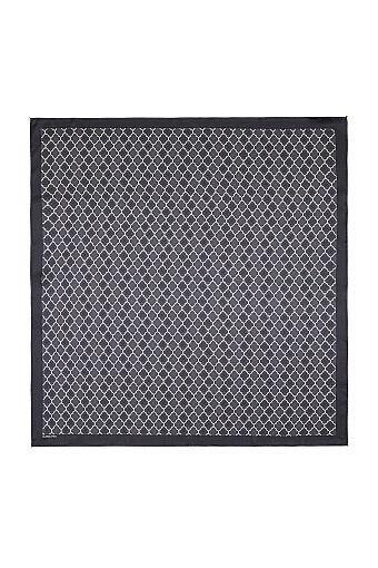 Anthracite Monogram Silk Square Scarf 