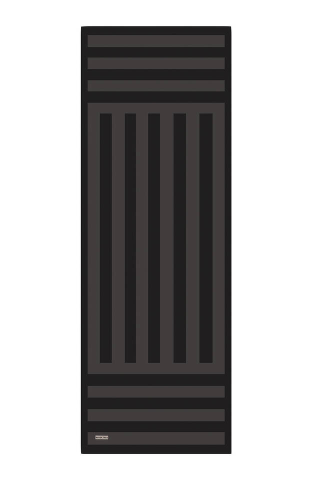 Anthracite Stripe Pattern Twill Silk Scarf - 4