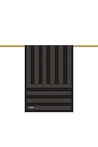 Anthracite Stripe Pattern Twill Silk Scarf 