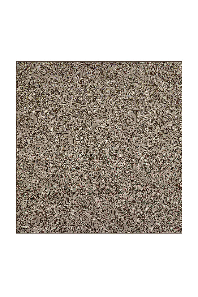 Mink Art Pattern Twill Silk Scarf 