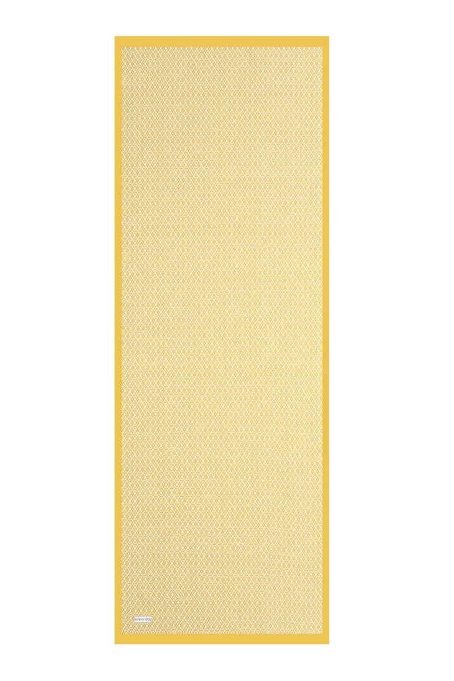 Asit Yeşil Petek Desen Twill İpek Şal - 4