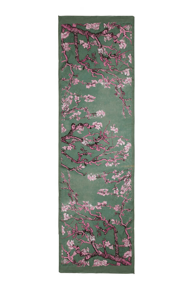 Çağla Badem Çiçeği İpeksi Fular - 3