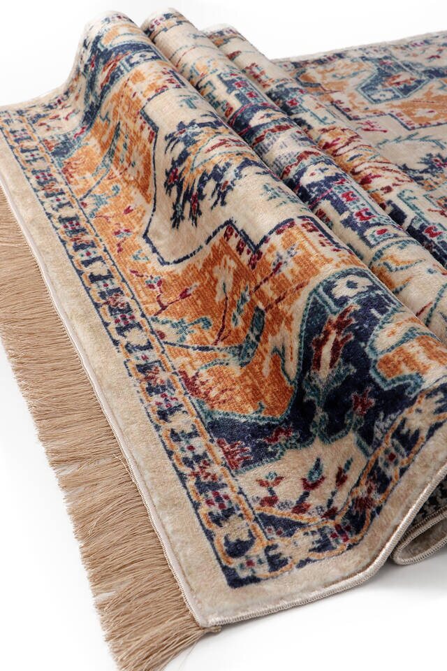 Bej Bambu Halı Seccade - 3