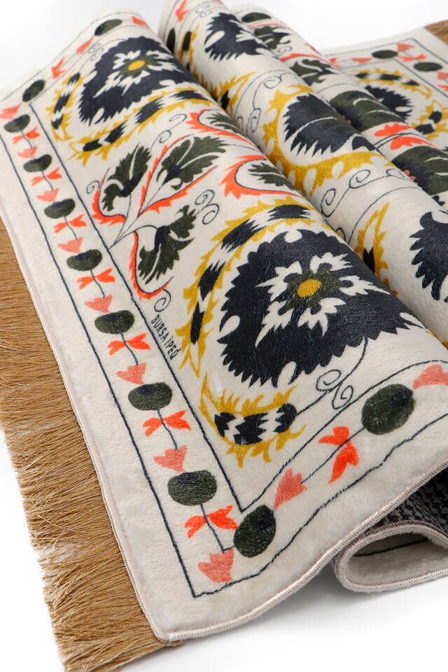 Yeşil Bambu Halı Seccade - 3