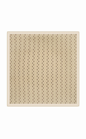Beige Monogram Silk Square Scarf 