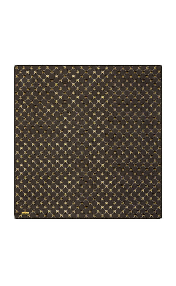 Bitter Brown Butterfly Monogram Twill Silk Square Scarf - 2
