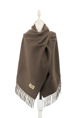 Bitter Brown Double Sided Winter Shawl 