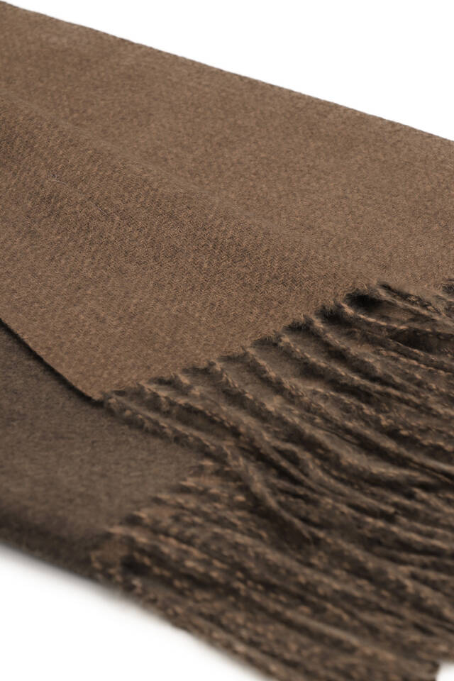 Bitter Brown Double Sided Winter Shawl - 4