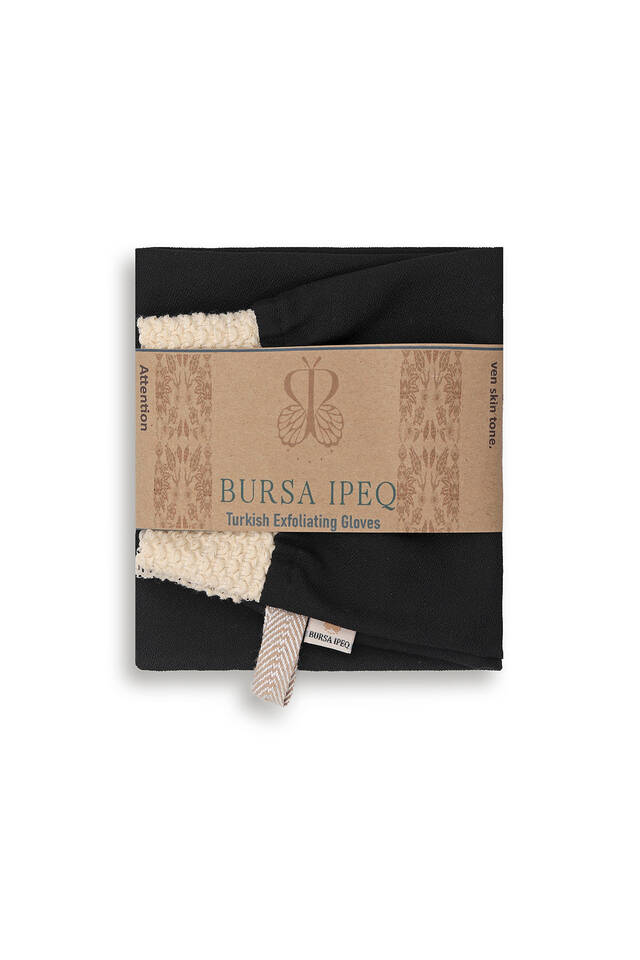 Black Bath Shower Scrub Exfoliating Glove - 2