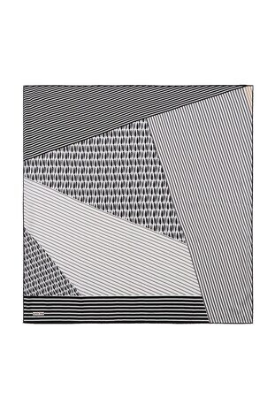 Black Drop Sura Silk Square Scarf 