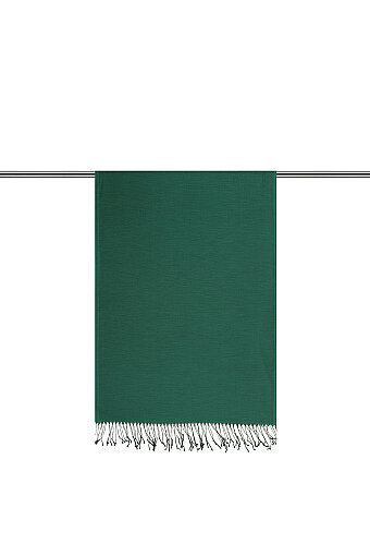 Black Emerald Silk Look Scarf 